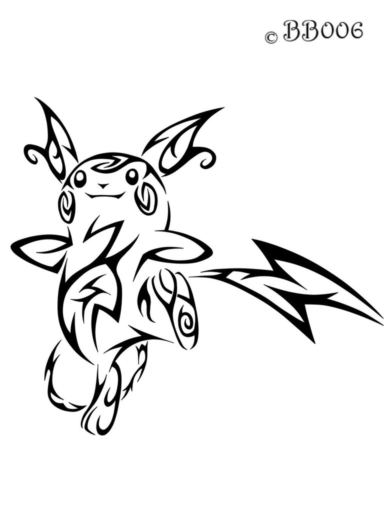 774x1032 026 Tribal Raichu By Blackbutterfly006