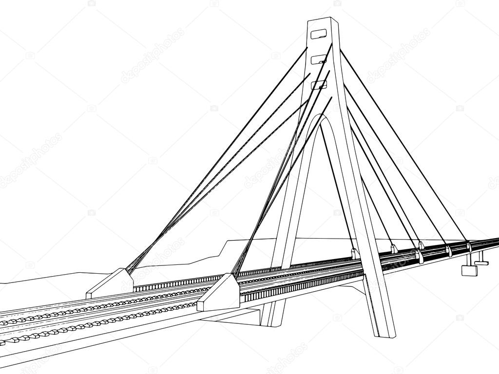 1024x768 Railway Vector Illustration On White Stock Vector Zozu