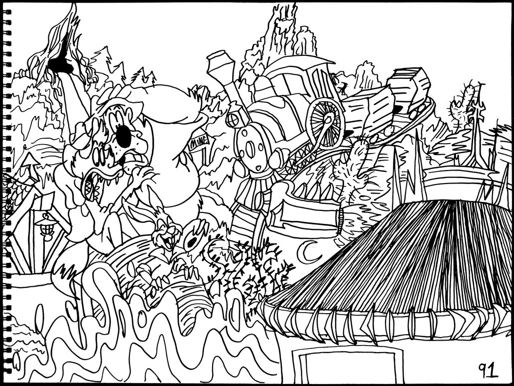 1032x774 Space, Big Thunder Railroad And Splash Mountain By