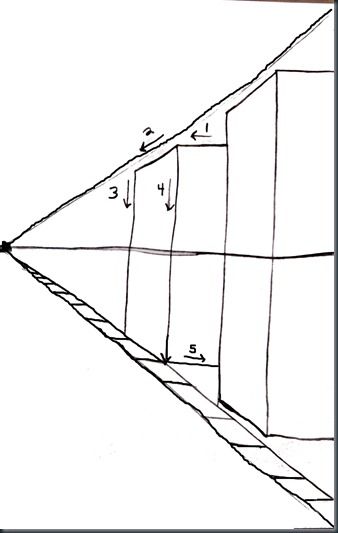338x533 One Point Perspective Drawing Lesson Step By Step Buildings