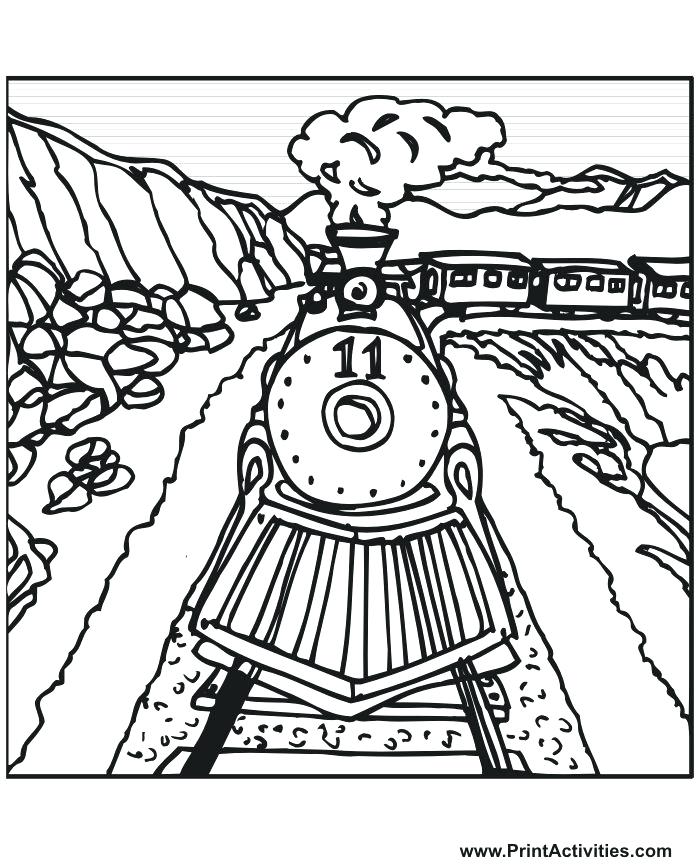 Railroad Track Drawing at GetDrawings | Free download