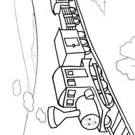 268x268 Coloring Pages Of Train Tracks Archives