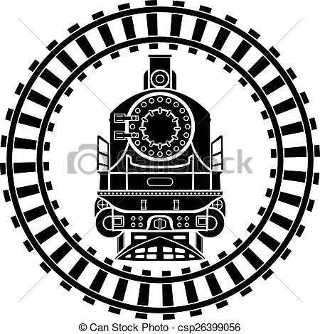 450x470 Steam Powered Train Drawing
