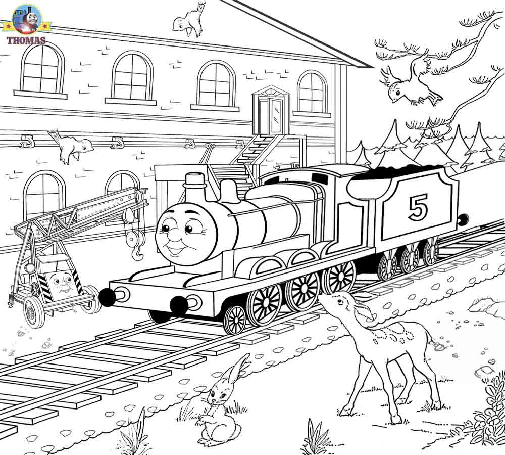 1000x900 Outline Drawing For Scenery Free Printable Railway Pictures Thomas