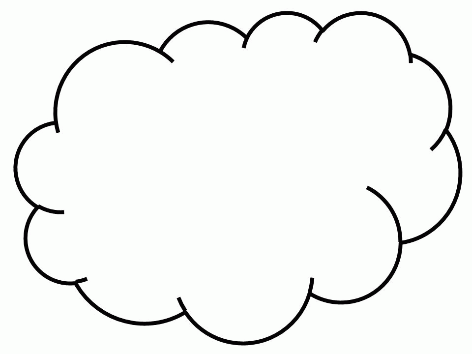 960x720 Rain Cloud Coloring Pages To Pretty Draw Print