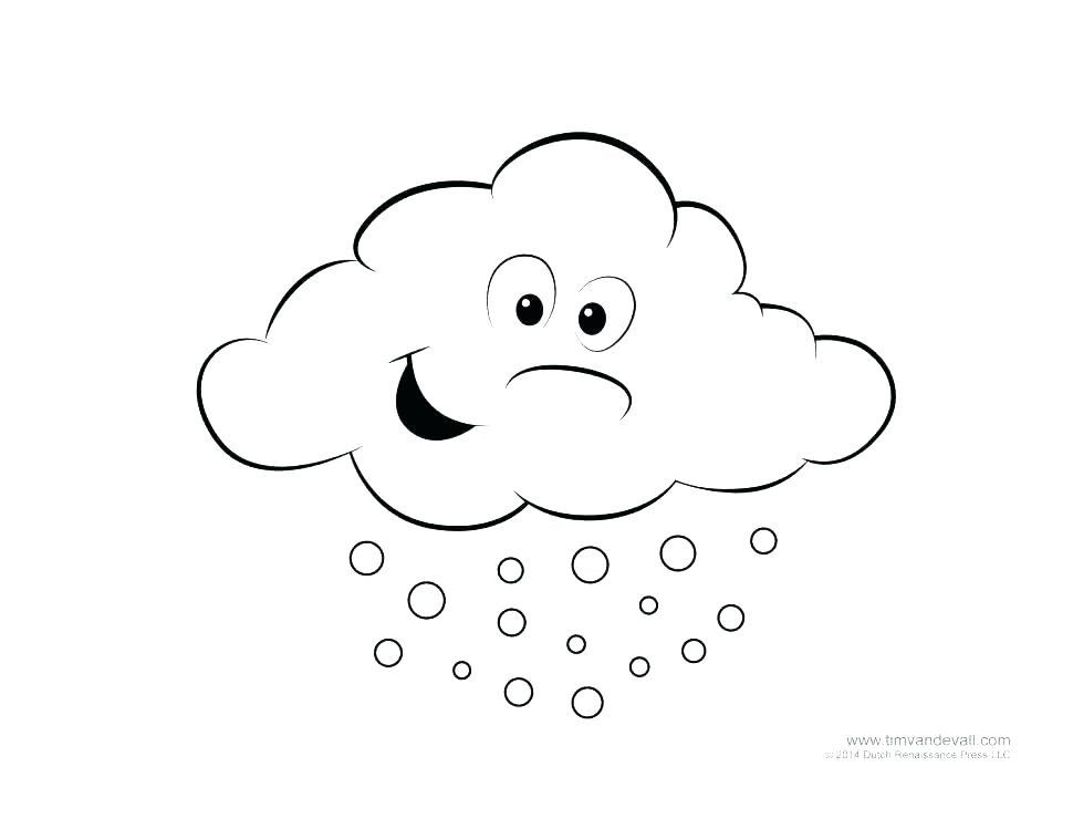 970x749 Cloud Coloring Page Clouds Rain Colori On Learn Colors For Kids