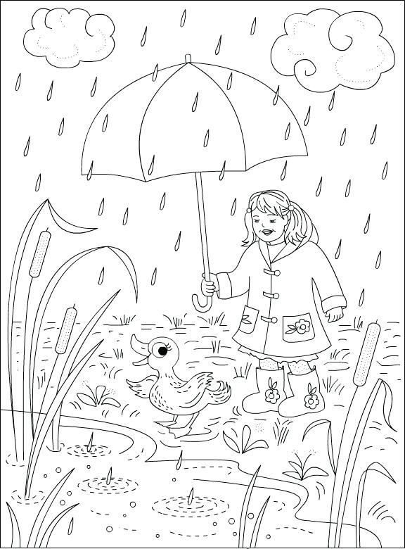 576x780 Rainy Day Coloring Pages Sun And Rain Coloring Page Free Rainy Day