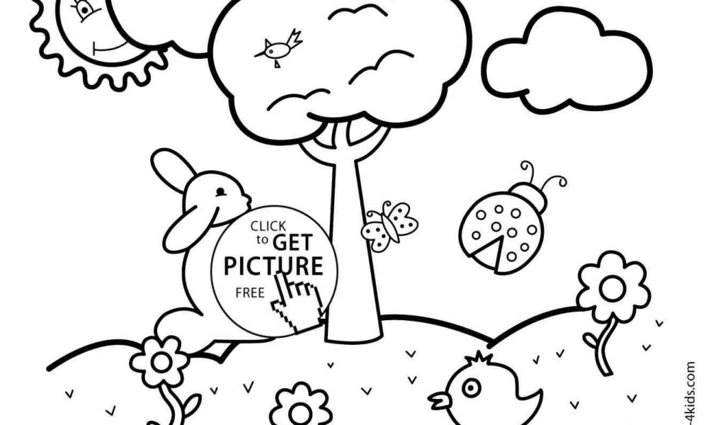 1024x600 The Images Collection Of Coloring Page For Kids S Day Nature U