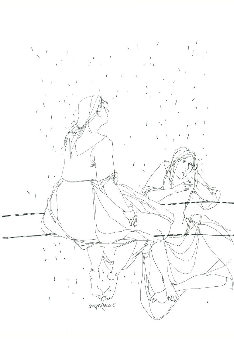 770x1115 Saatchi Art Rain. Drawing By Yulia Luchkina