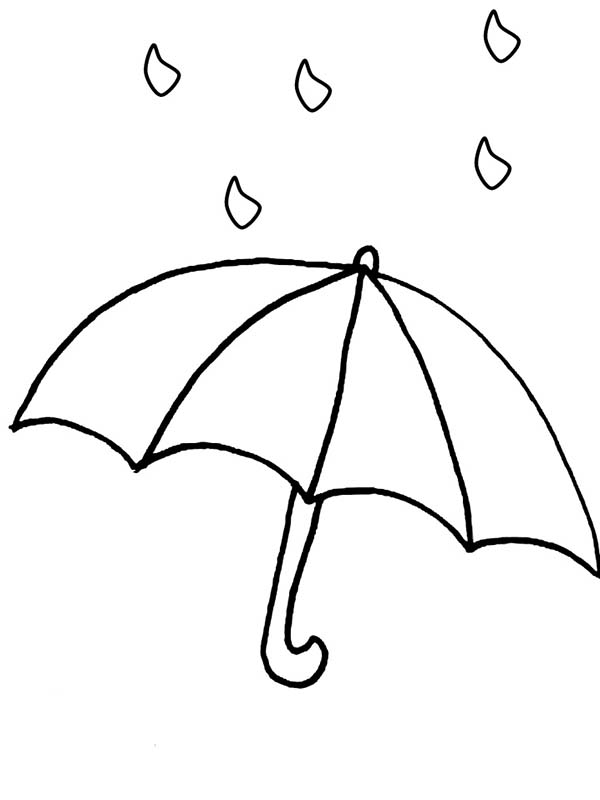 600x800 Raindrop And Umbrellah Coloring Page Color Luna