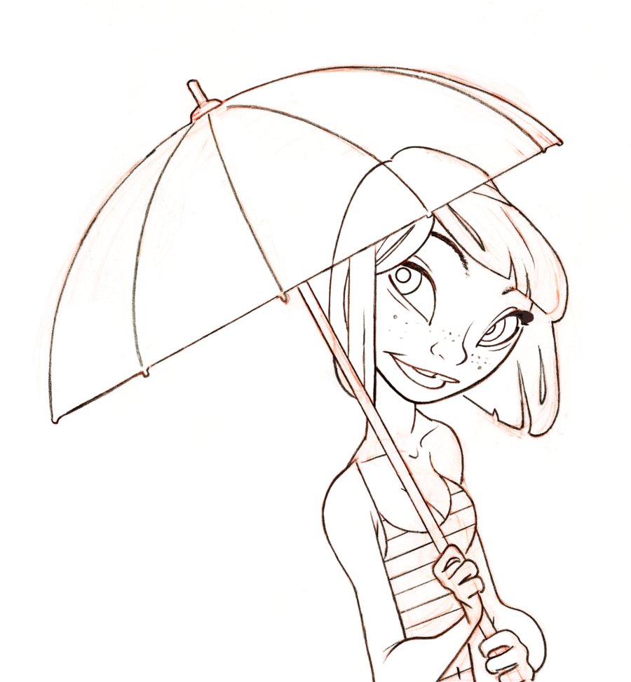 900x973 Rain Sketch By Alohalilo