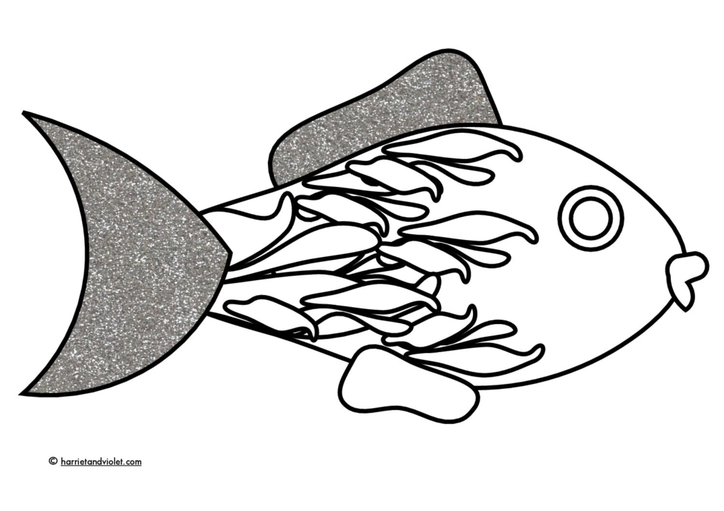 1024x724 Rainbow Fish Style Drawing Or Painting Sheet