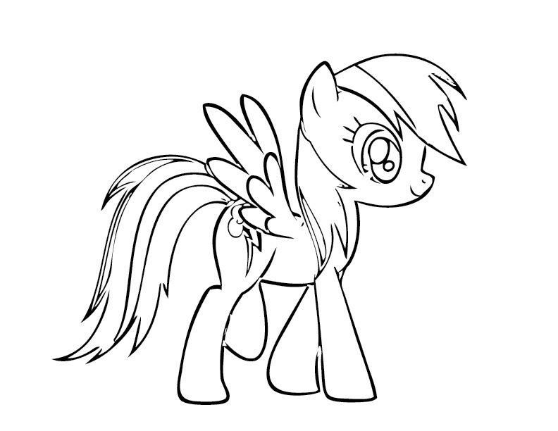 792x612 Rainbow Dash Coloring Pages