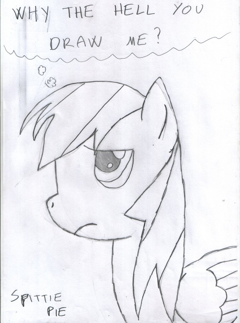 772x1036 Sad Rainbow Dash Drawing By Spittiepie