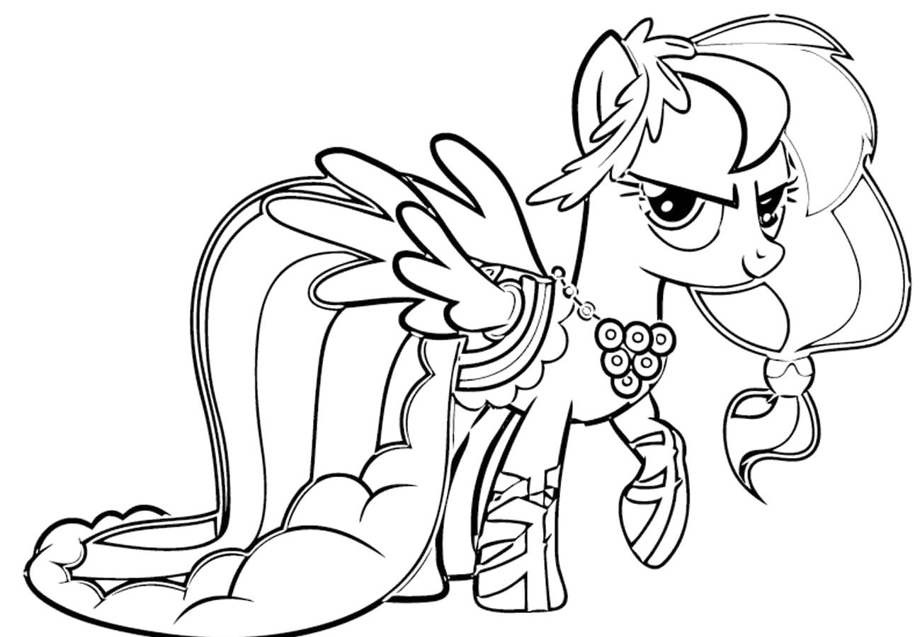 1299x900 Rainbow Dash Coloring Pages For Kids Printable Cartoons My Little