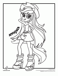 232x300 Coloring Pages Of My Little Pony Equestria Girls Rainbow Rocks