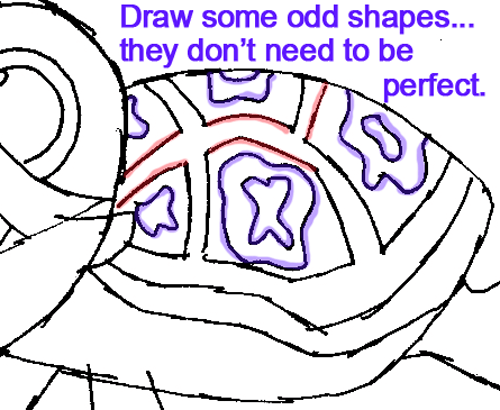 500x410 How To Draw Squirt The Turtle From Finding Nemo With Easy Step By