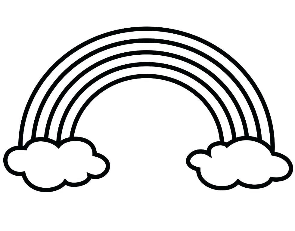 980x768 Pictures Of Rainbows To Color Image Of Rainbow Colouring Page