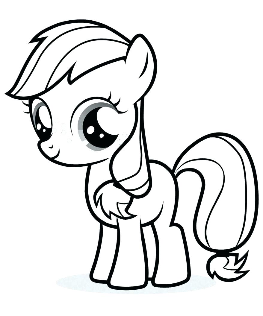 878x1056 Pony Rainbow Coloring Pages