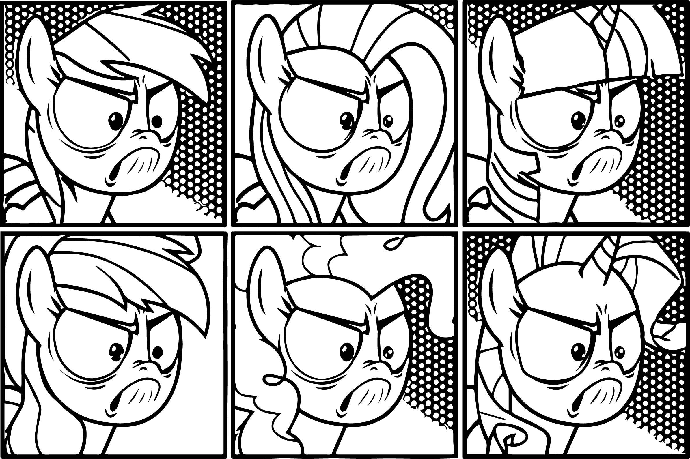 2390x1591 Awesome Angry Rainbow Dash Hair Style Coloring Page Wecoloringpage