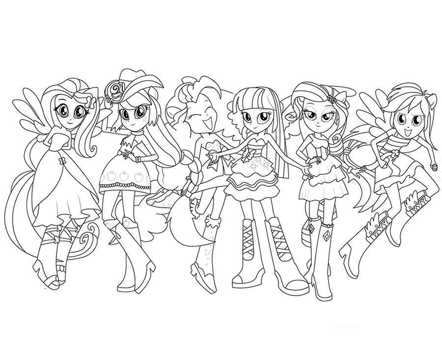 900x700 My Little Pony Equestria Coloring Pages Coloring Pages Of My