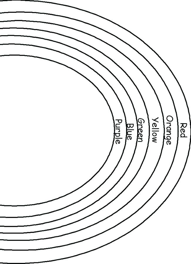 650x900 Coloring Page Of A Rainbow Rainbow Coloring Page Printable Garden