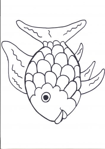 355x500 Coloring Pages ~ Rainbow Fish Coloring Page Best Ideas On Template