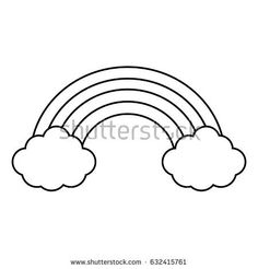 236x246 Doodle Clouds And Rainbow, Hand Drawn Vector Clouds