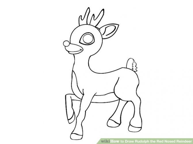 671x503 How To Draw A Reindeer Cartoon Tags How To Draw A Raindeer How
