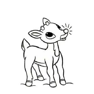 300x300 Rudolph The Red Nosed Reindeer Drawing