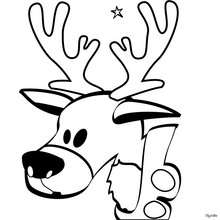 220x220 Rudolph And Santa Sleigh Coloring Pages