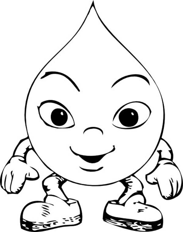 600x762 Raindrop Coloring Pages To Print Out
