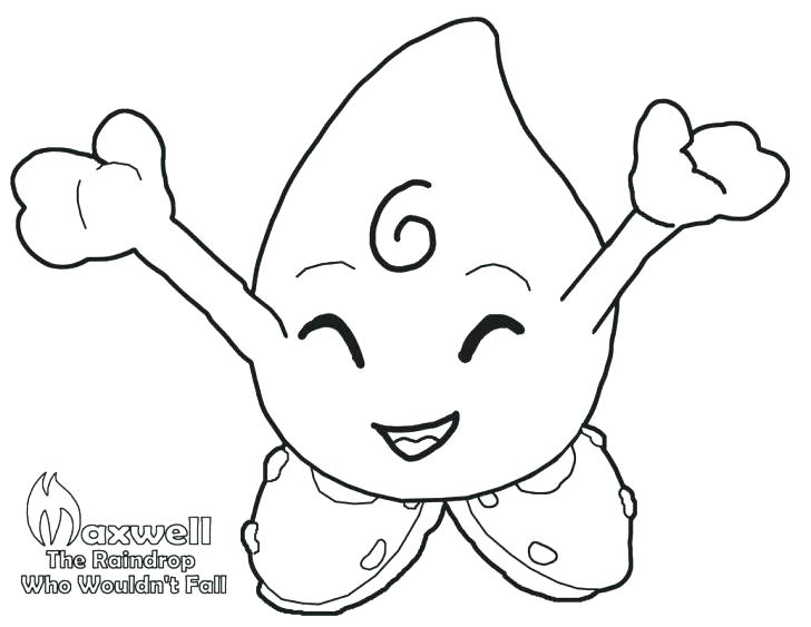 728x563 Rain Drop Coloring Page Raindrop Coloring Sheet Umbrella Under