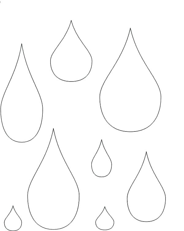 600x754 Raindrops Coloring Pages