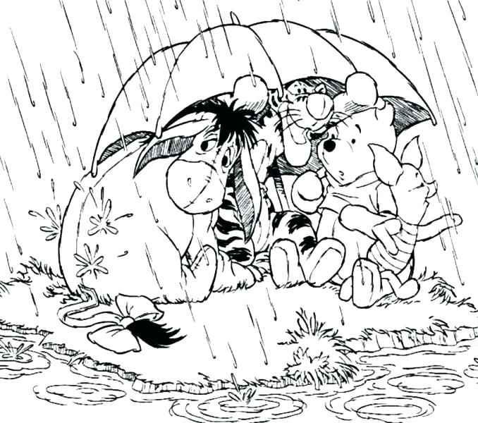 678x600 Rainy Day Coloring Pages Picture Printable Murs