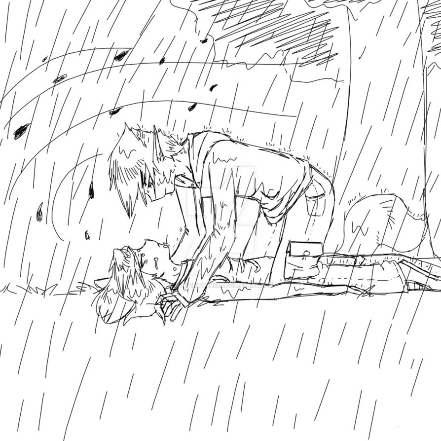 894x894 Rainy Day Sketch By Whitekitsune1