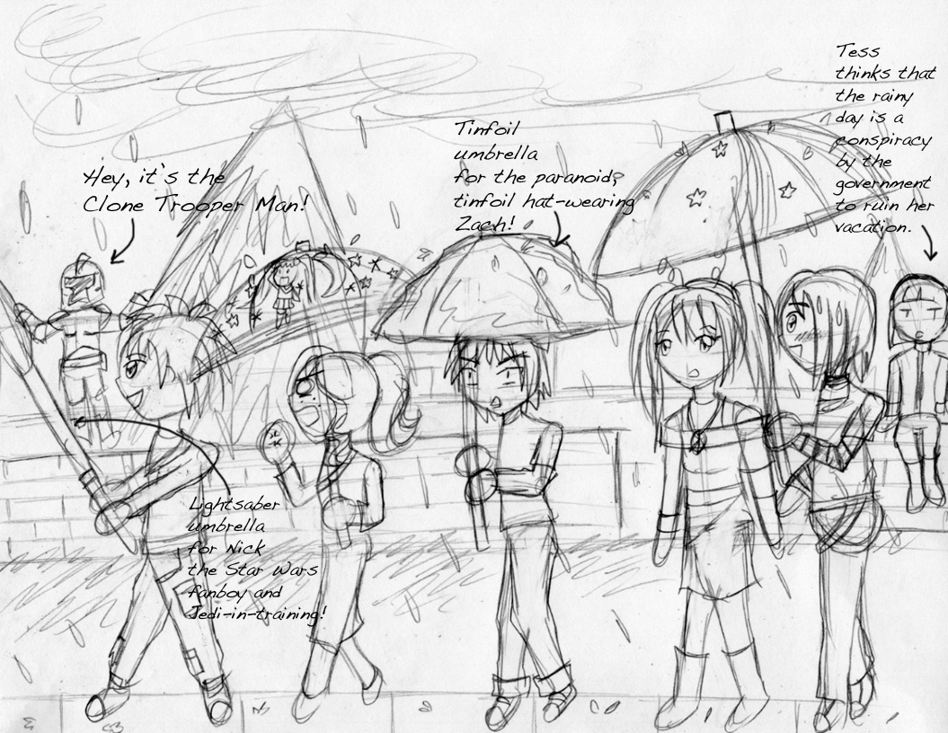 1055x816 A Rainy Day For Ile Sketch By Kattlanna