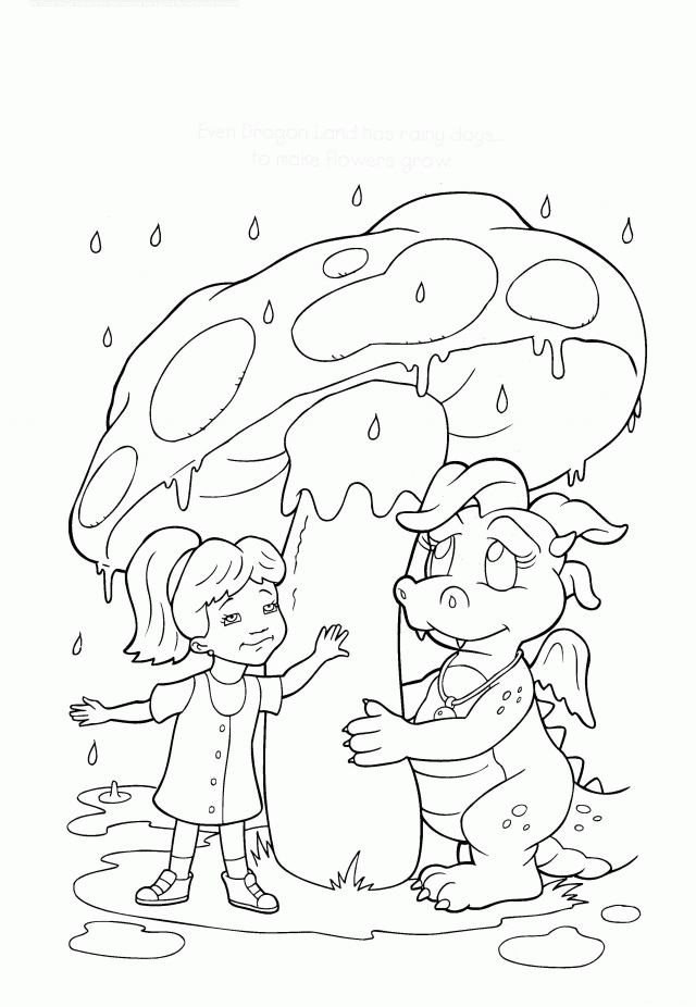 640x926 Rainy Day Coloring Sheets