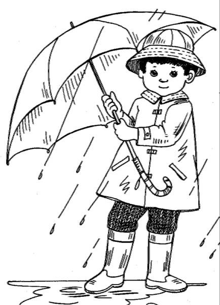434x600 Umbrella Clipart Line Drawing