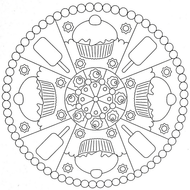 640x640 Coloring Pages Amazing Mandala For Kids Mandalas Rainy Day