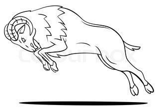 320x220 Sword With Reflected Ram Head, Persistence Obstinacy Symbol