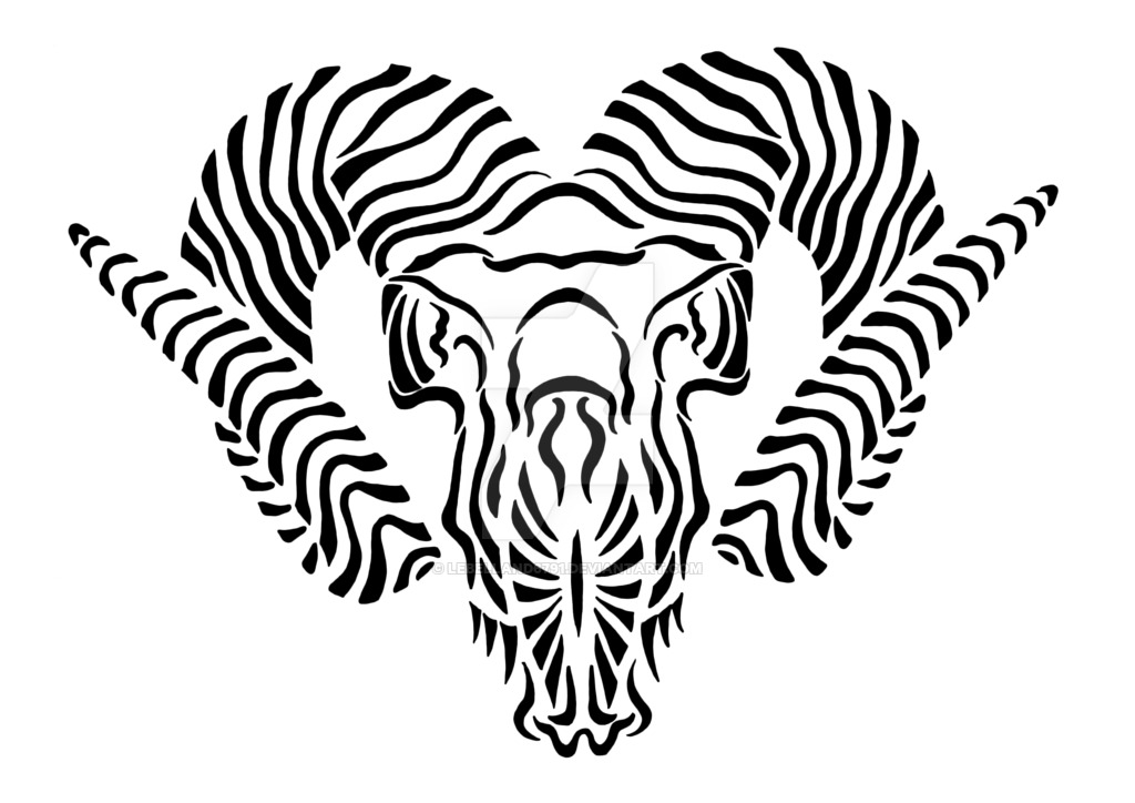 1024x724 Ram Skull Tattoo By Lebelland6791