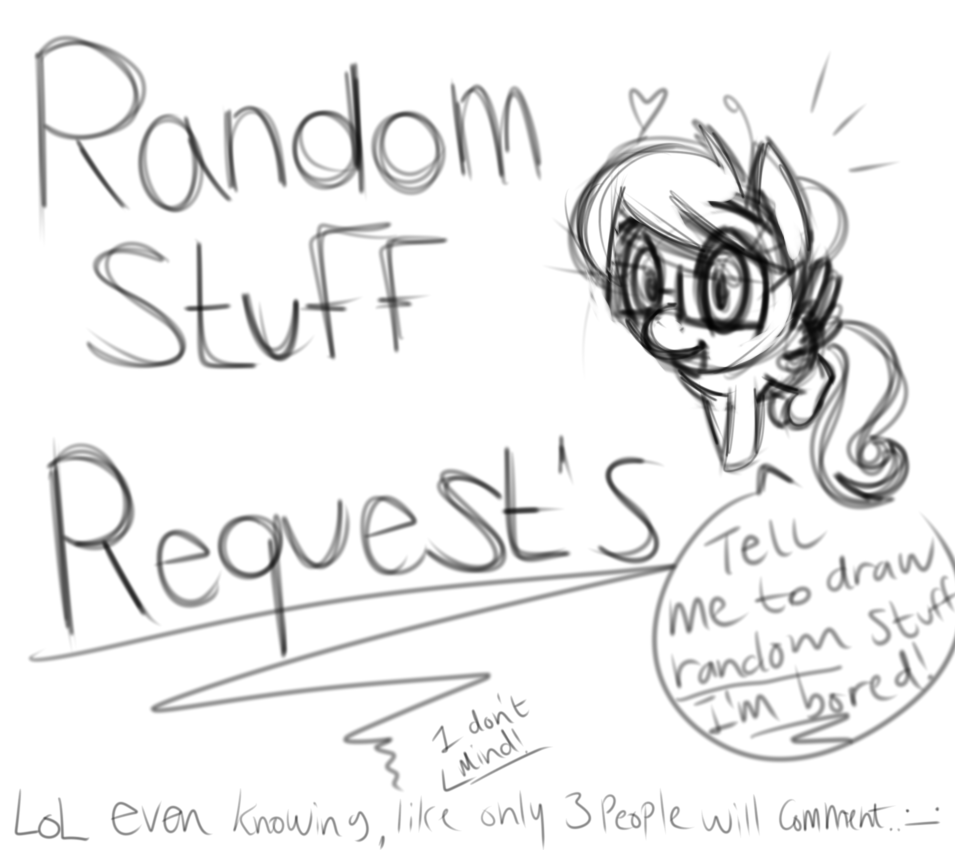 955x850 Tell Me To Draw Random Stuff!! ( I'M Bored! ) By Bubblegumdum
