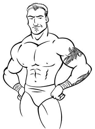 311x421 Randy Orton By Johngreenart