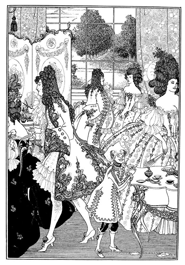 628x900 Beardsley Rape Of Lock Drawing By Granger