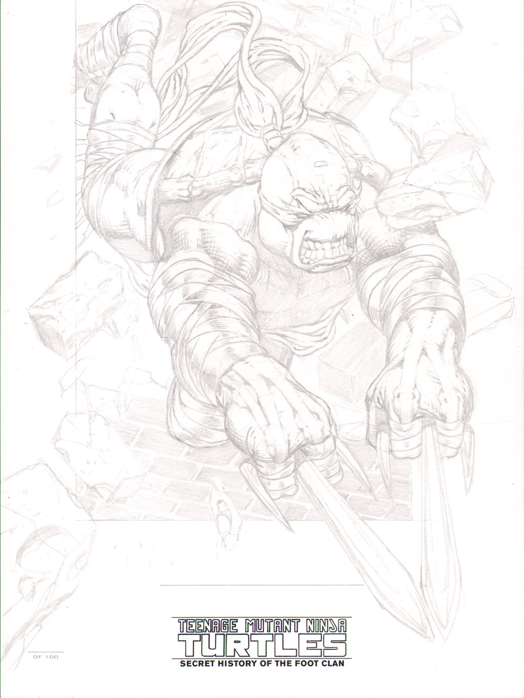 1024x1364 Tmnt Limited Original Art Plate Raphael Pencils By Jeffreyedwards