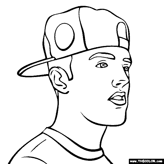 560x560 Hip Hop Rap Star Online Coloring Pages Page 1