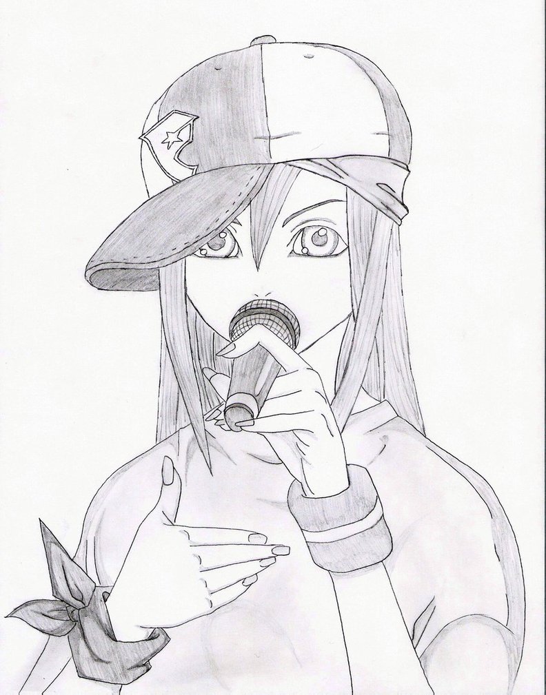792x1009 Rapper Girl By Humanityoflies