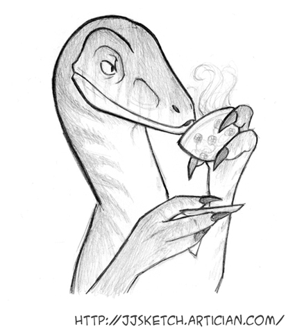 425x484 Raptor Jj Sketch