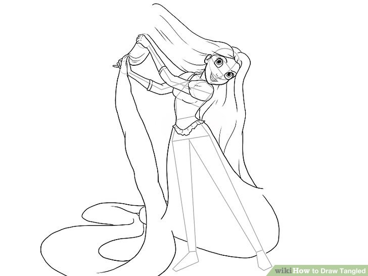 728x546 How To Draw Tangled (With Pictures)